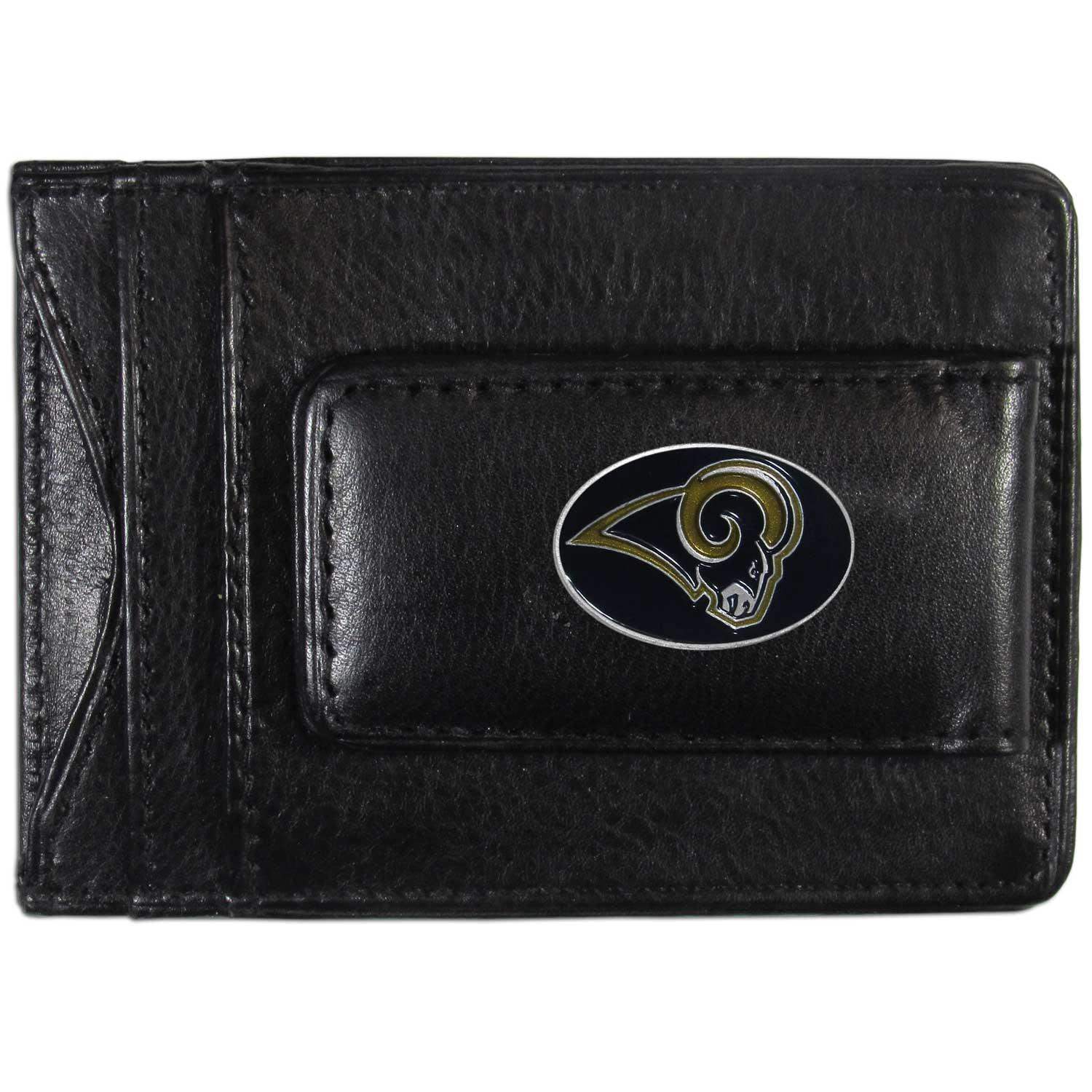 Los Angeles Rams Leather Cash & Cardholder - Siskiyou Buckle - Flyclothing LLC