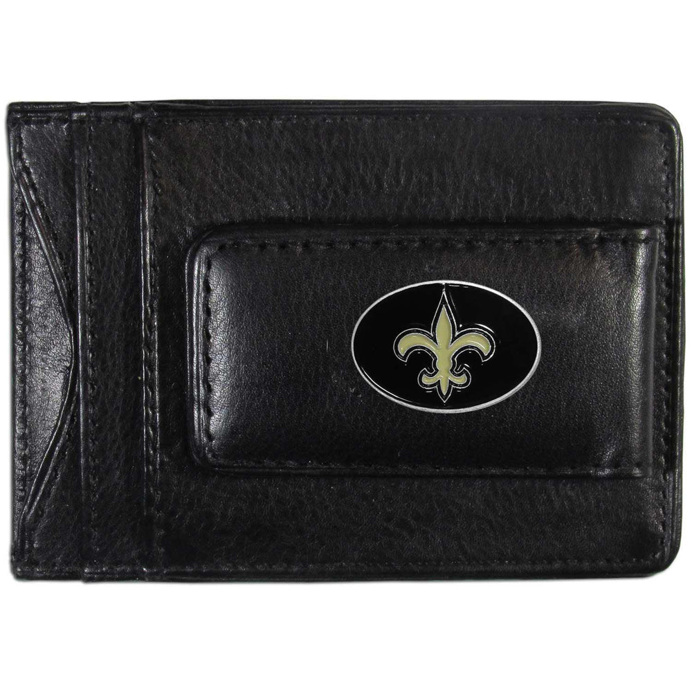New Orleans Saints Leather Cash & Cardholder - Siskiyou Buckle