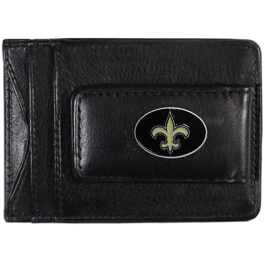 New Orleans Saints Leather Cash & Cardholder - Siskiyou Buckle
