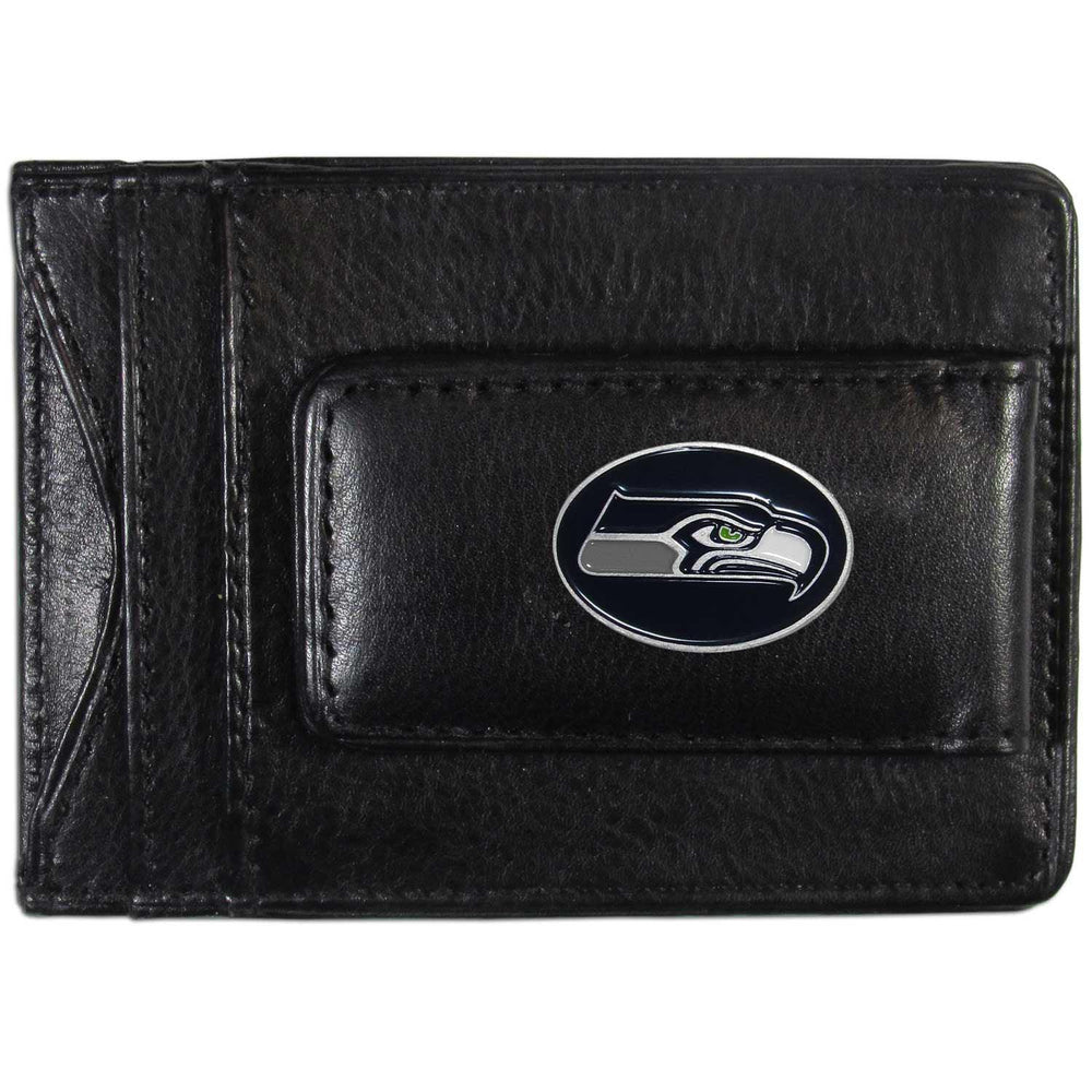 Seattle Seahawks Leather Cash & Cardholder - Siskiyou Buckle