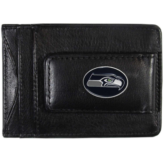 Seattle Seahawks Leather Cash & Cardholder - Siskiyou Buckle