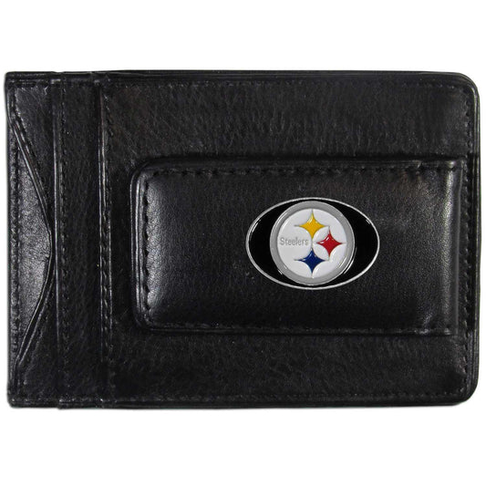 Pittsburgh Steelers Leather Cash & Cardholder - Siskiyou Buckle