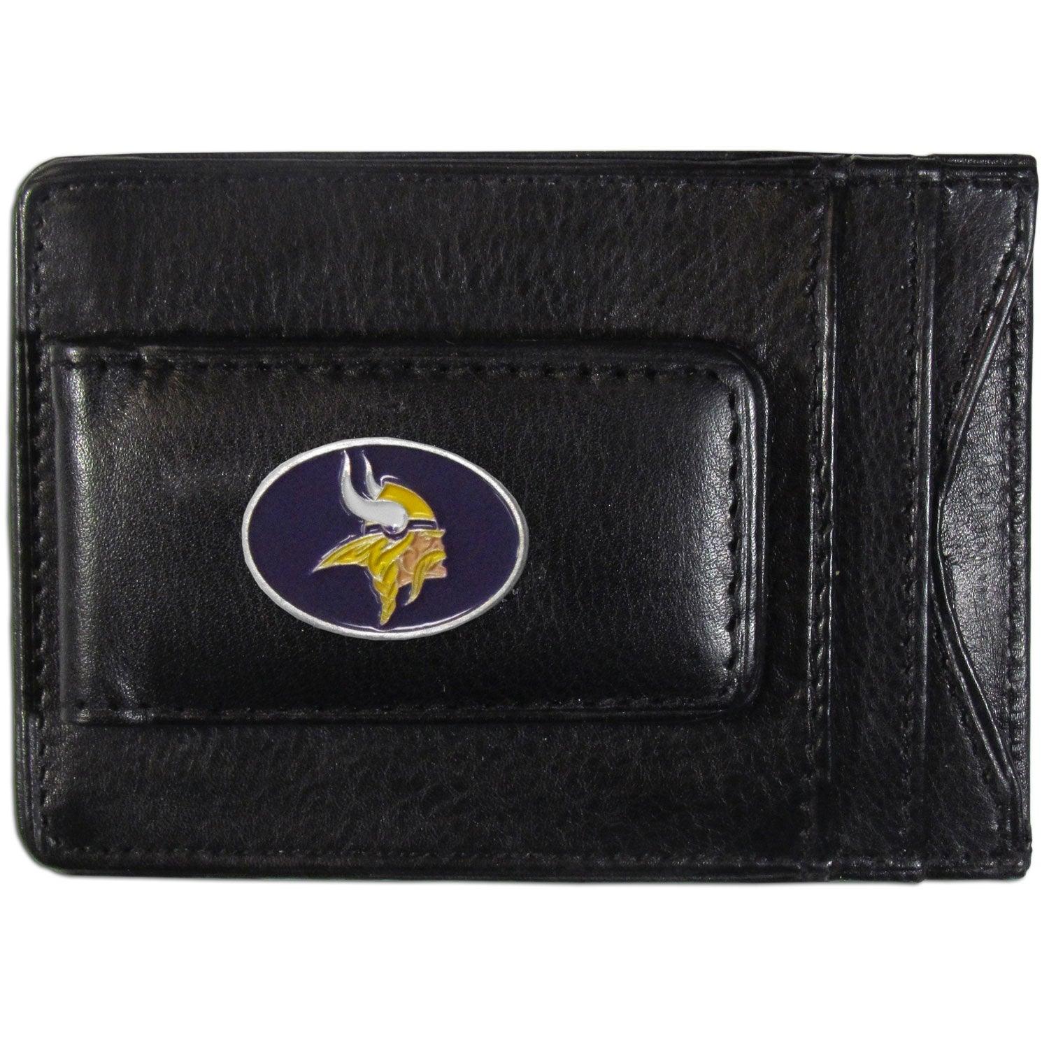 Minnesota Vikings Leather Cash & Cardholder - Flyclothing LLC