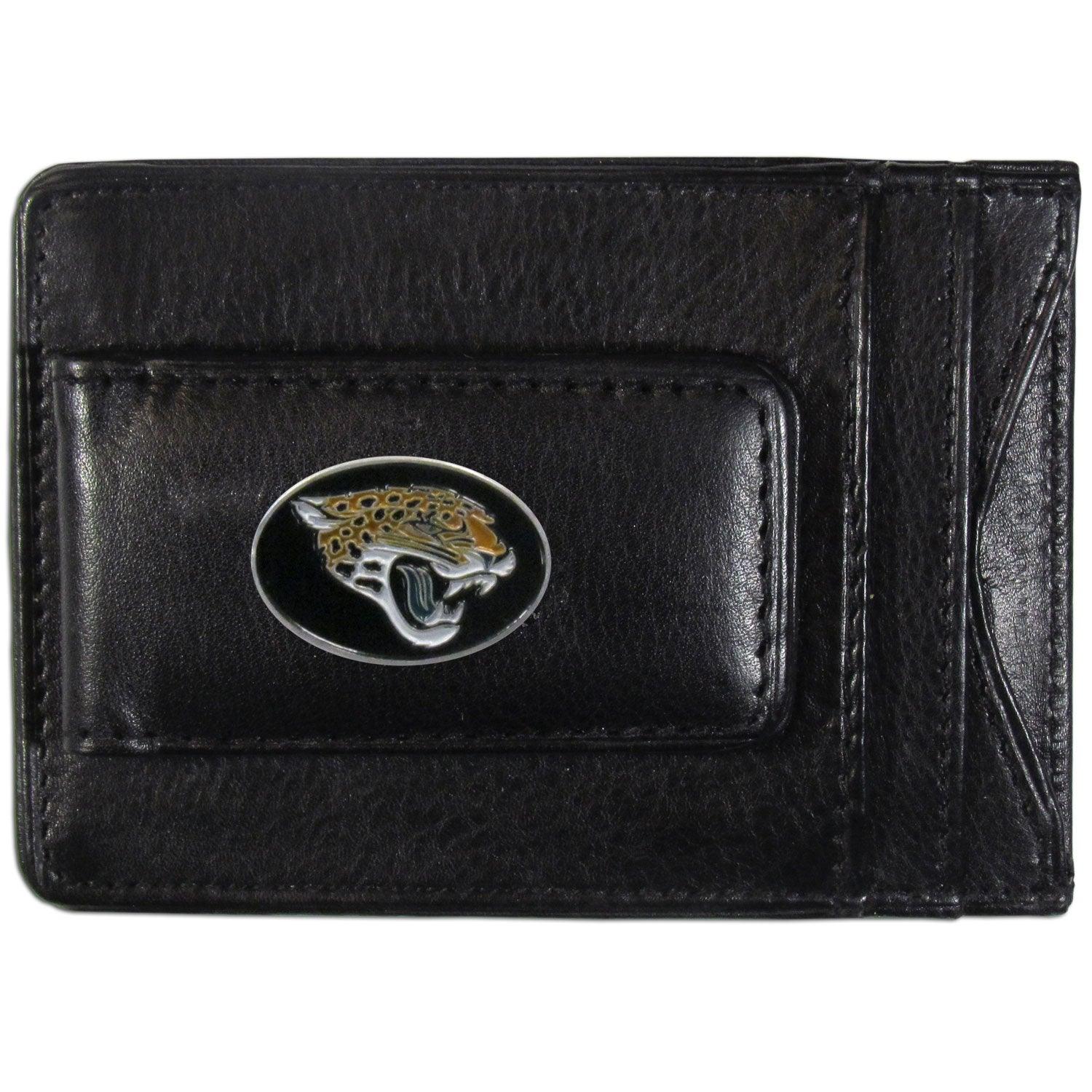 Jacksonville Jaguars Leather Cash & Cardholder - Flyclothing LLC