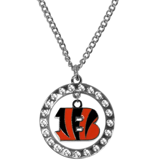 Cincinnati Bengals Rhinestone Hoop Necklaces - Siskiyou Buckle