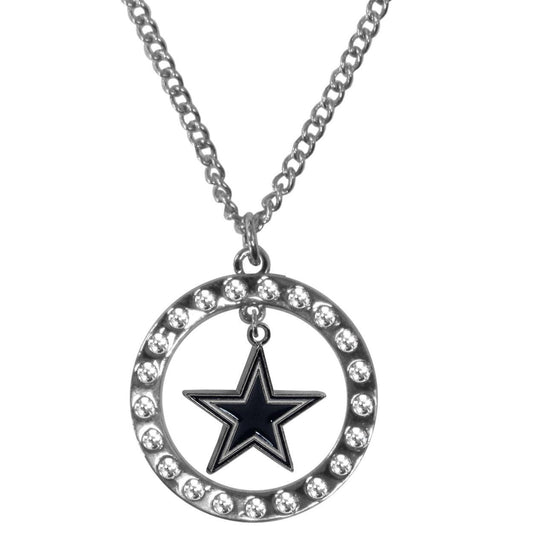 Dallas Cowboys Rhinestone Hoop Necklaces - Flyclothing LLC