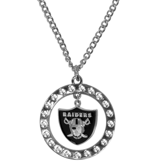 Las Vegas Raiders Rhinestone Hoop Necklaces - Siskiyou Buckle