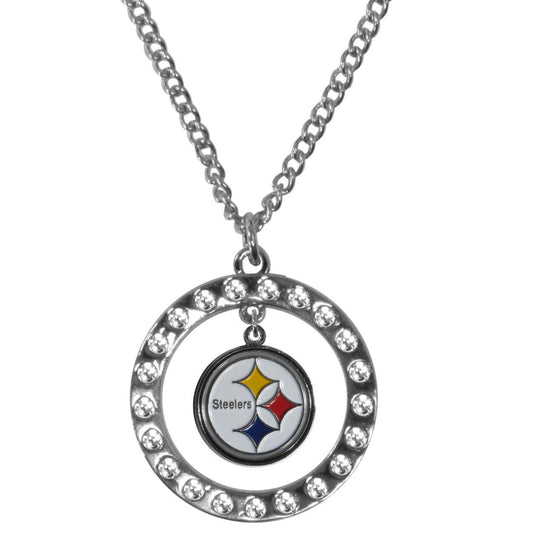 Pittsburgh Steelers Rhinestone Hoop Necklaces - Flyclothing LLC