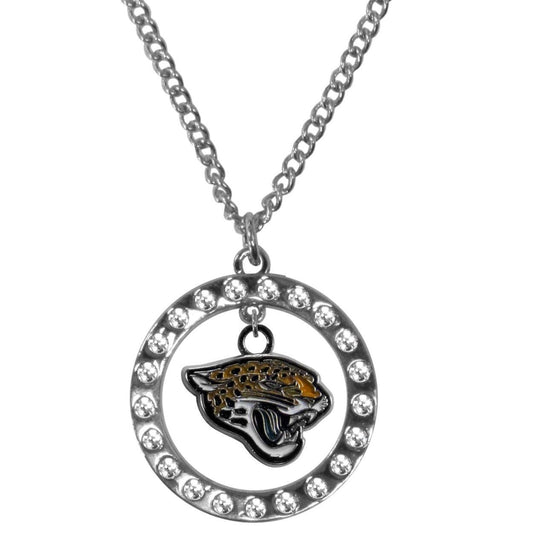 Jacksonville Jaguars Rhinestone Hoop Necklaces - Flyclothing LLC