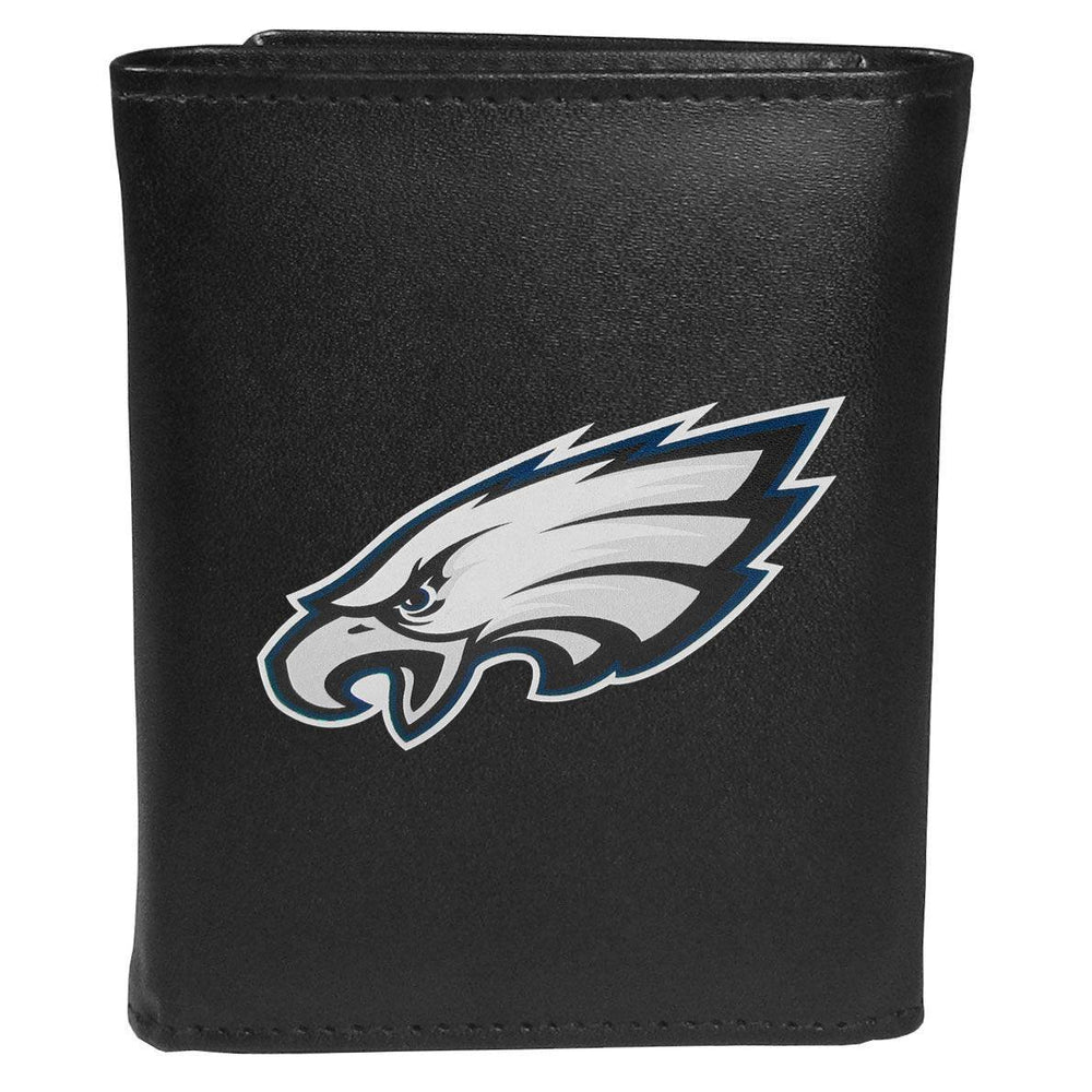 Philadelphia Eagles Leather Tri-fold Wallet, Large Logo - Siskiyou Buckle