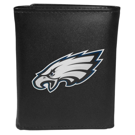 Philadelphia Eagles Leather Tri-fold Wallet, Large Logo - Flyclothing LLC