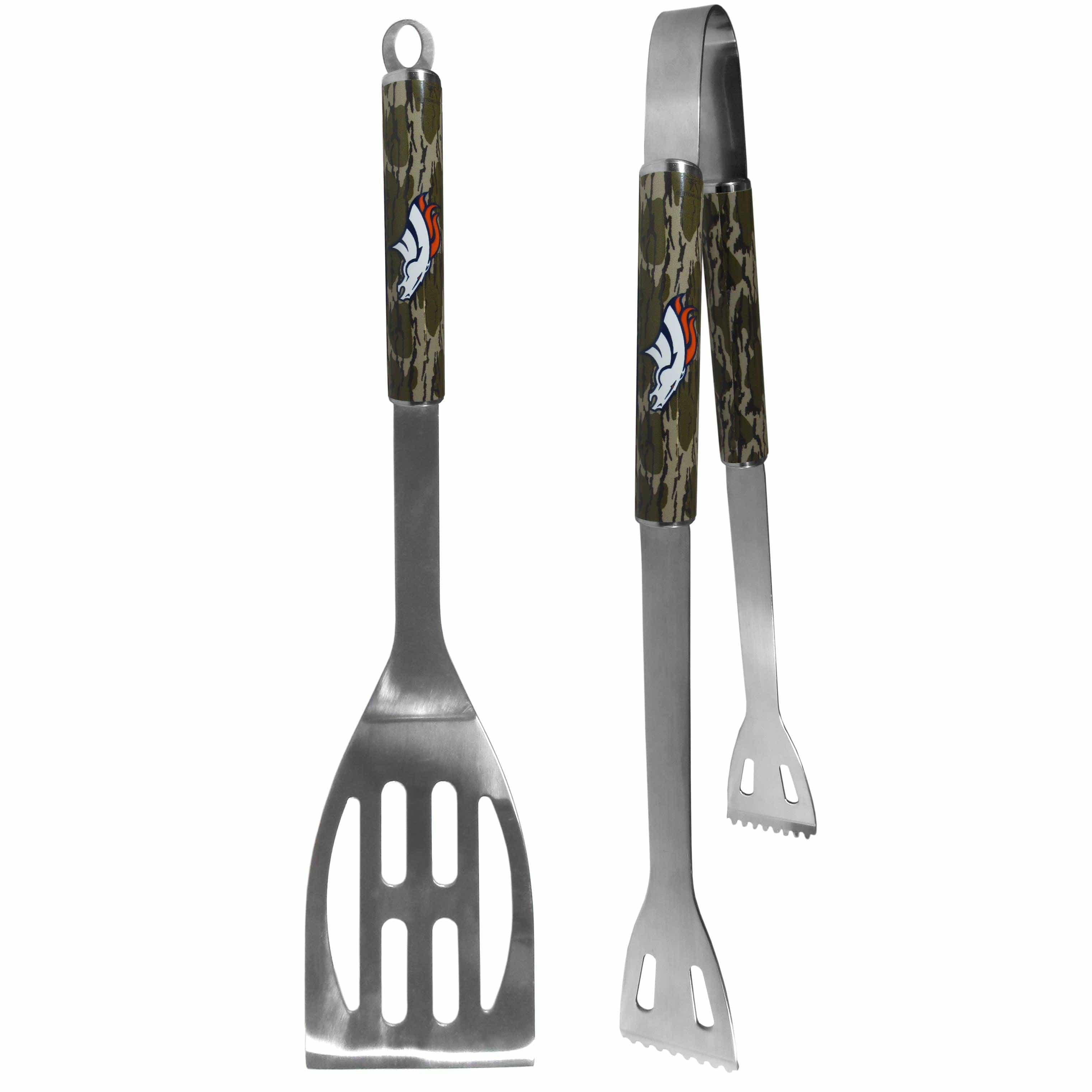 Denver Broncos 2 pc BBQ Set w/Mossy Oak Camo - Siskiyou Buckle