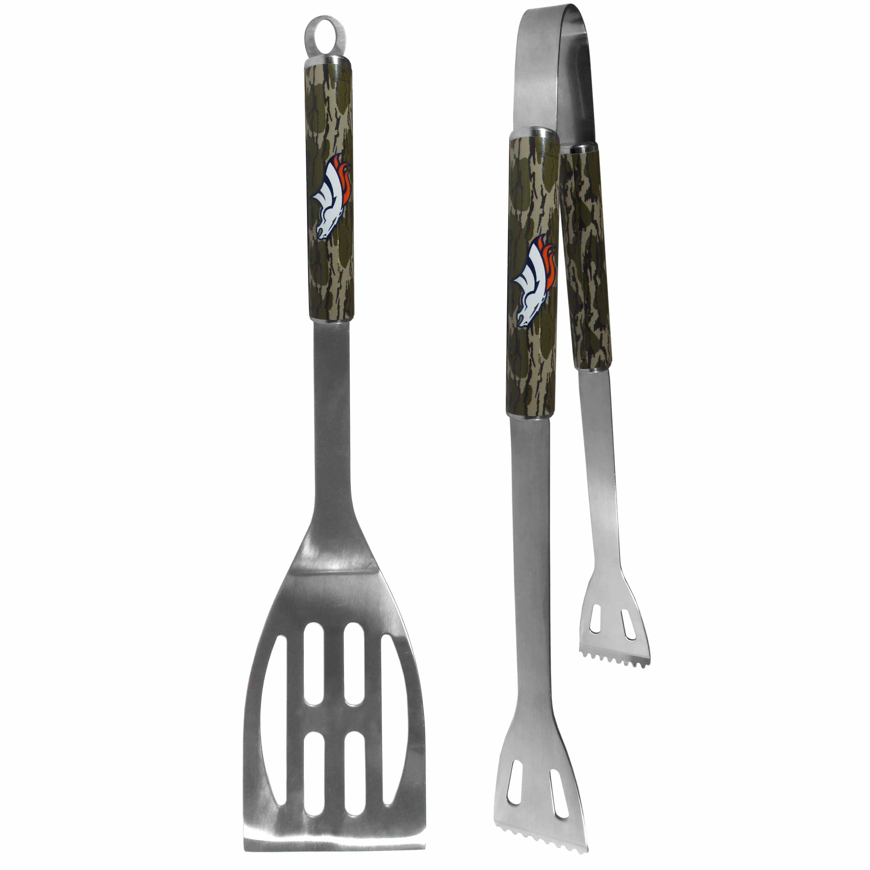 Denver Broncos 2 pc BBQ Set w/Mossy Oak Camo - Flyclothing LLC