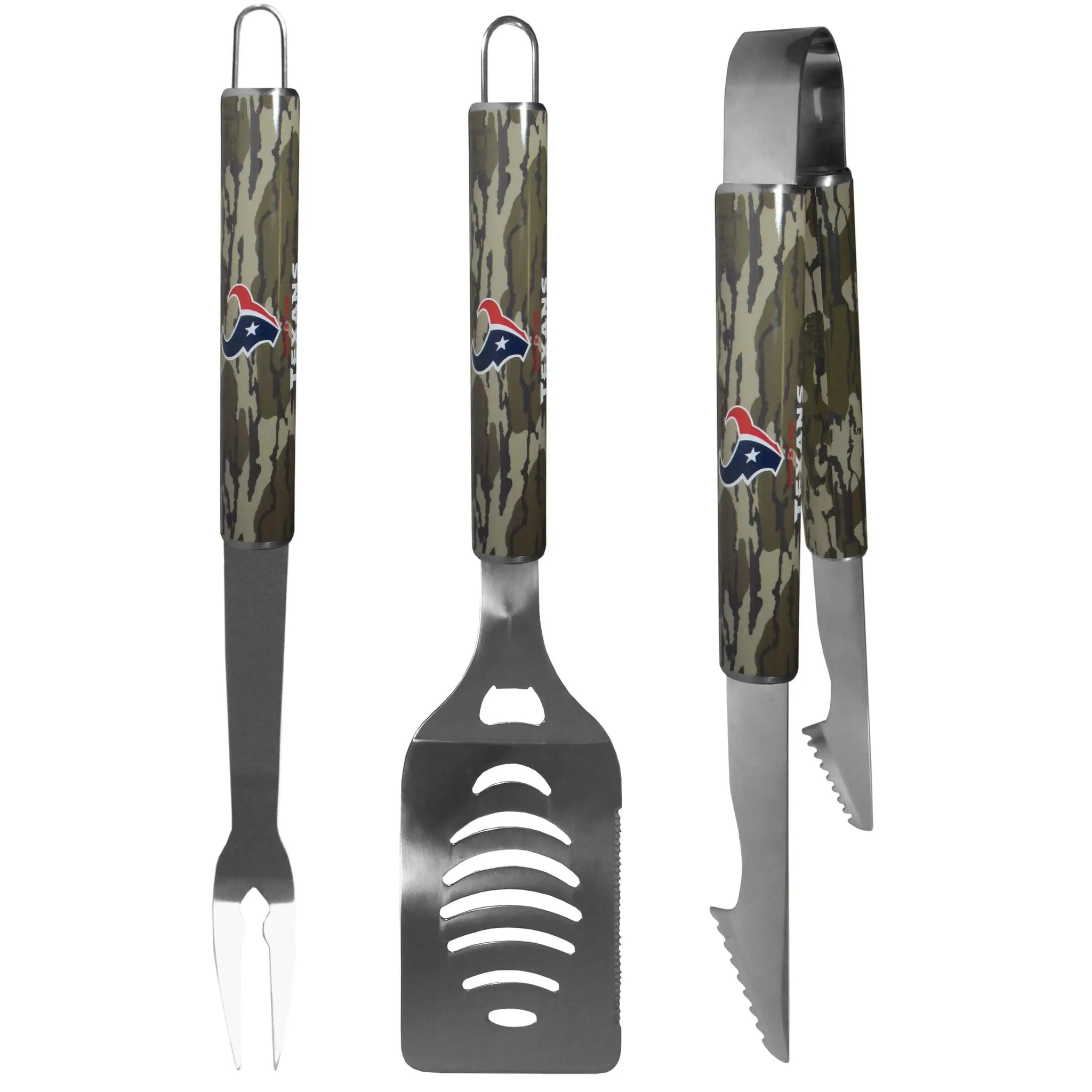 Houston Texans 3 pc BBQ Set w/Mossy Oak Camo - Siskiyou Buckle - Flyclothing LLC