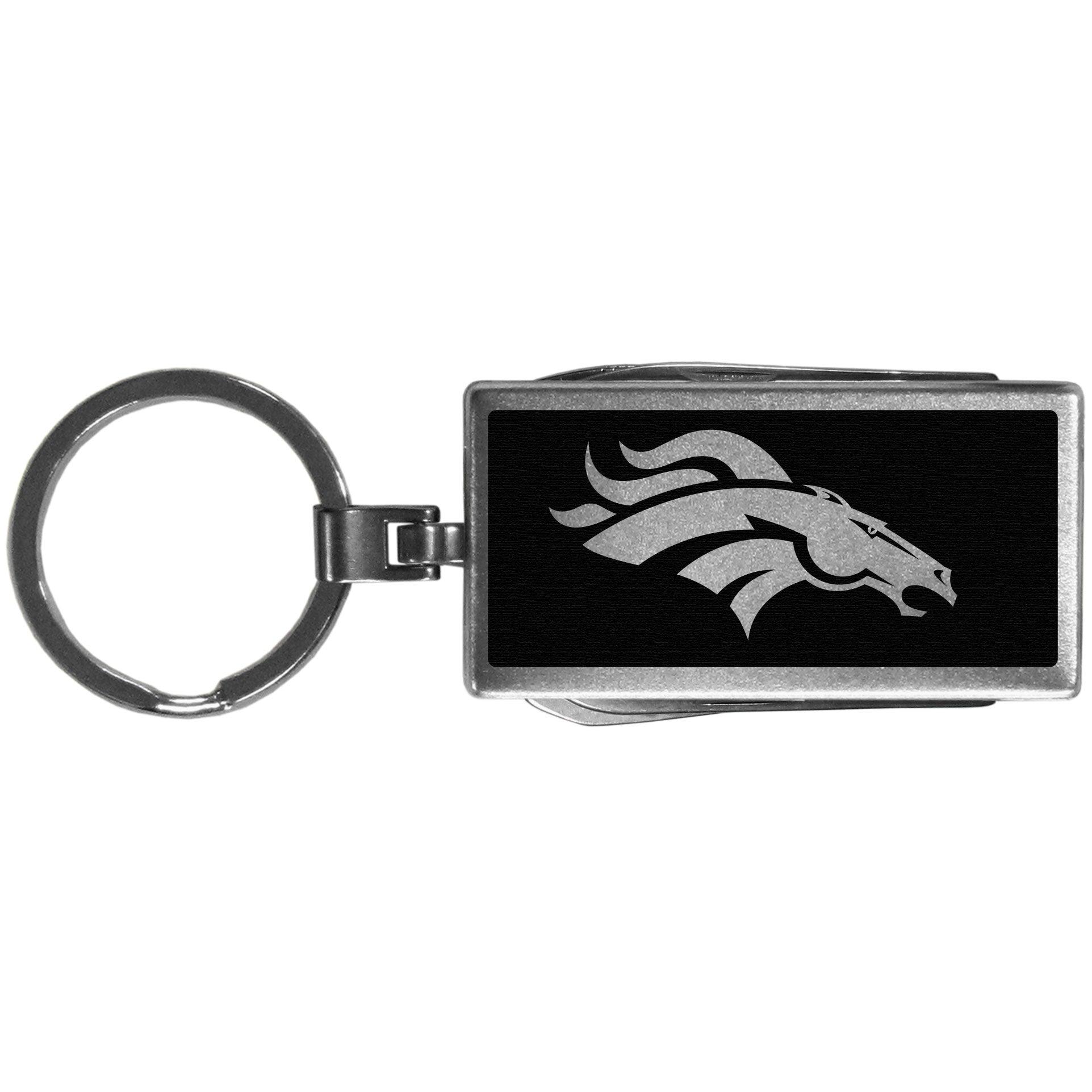 Denver Broncos Multi-tool Key Chain, Black - Flyclothing LLC
