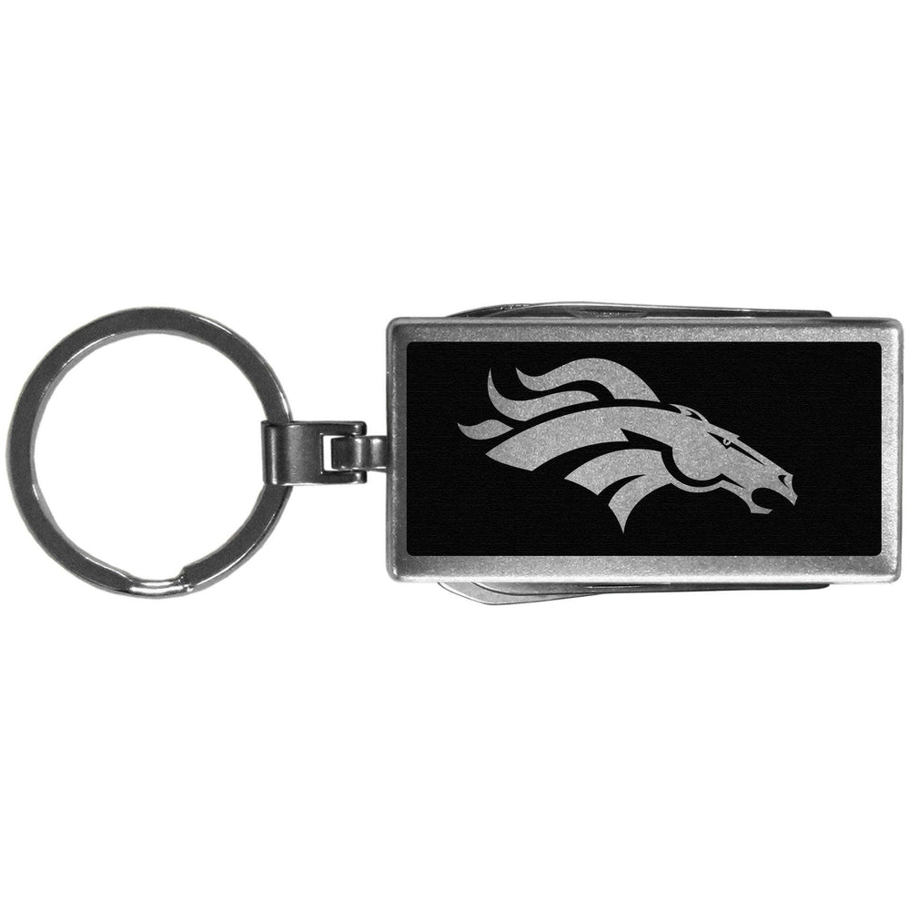 Denver Broncos Multi-tool Key Chain, Black - Siskiyou Buckle