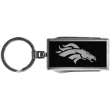 Denver Broncos Multi-tool Key Chain, Black - Siskiyou Buckle