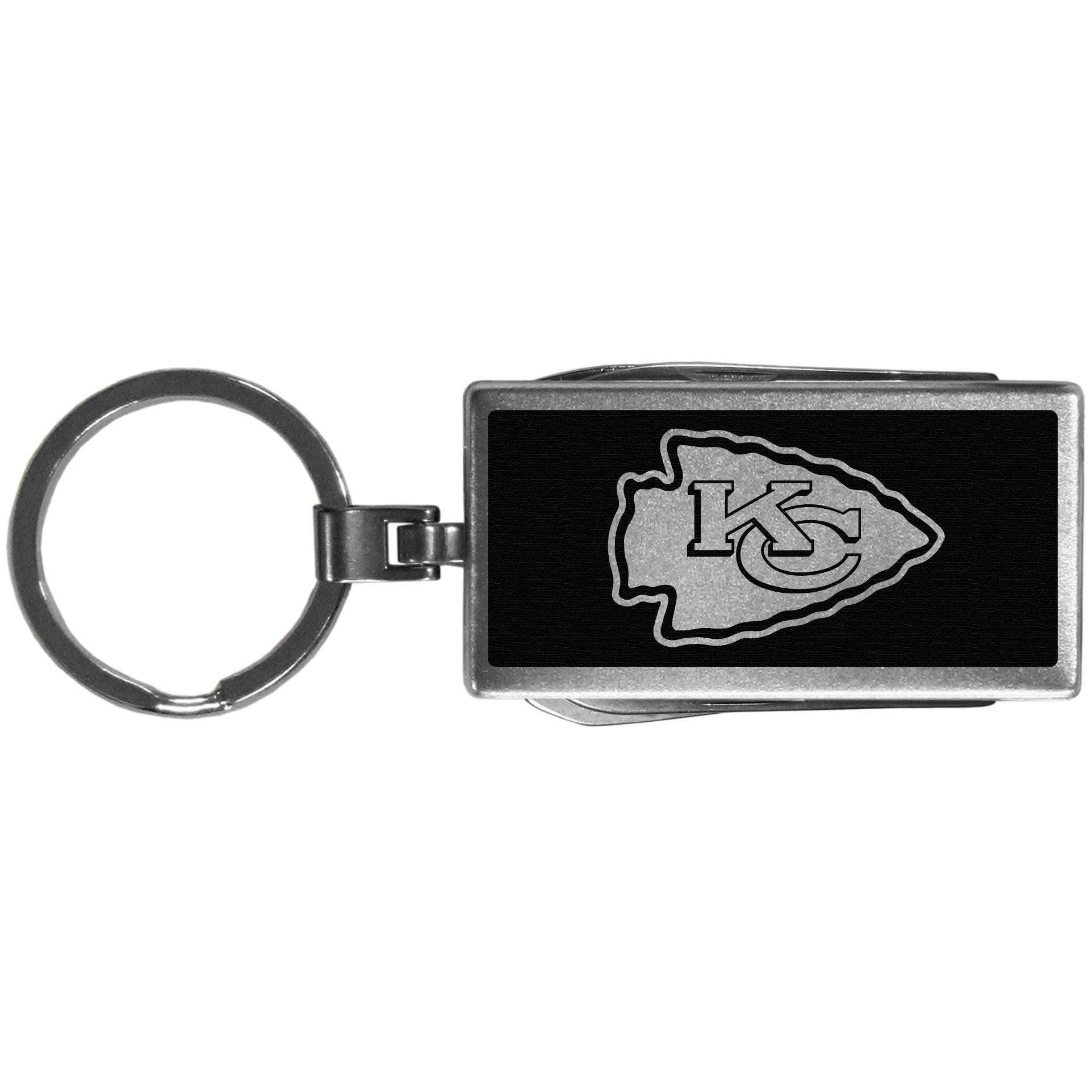 Kansas City Chiefs Multi-tool Key Chain, Black - Kansas City Chiefs