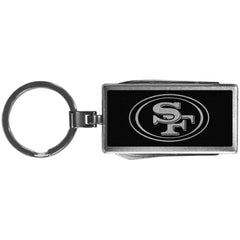 San Francisco 49ers Multi-tool Key Chain, Black - Siskiyou Buckle