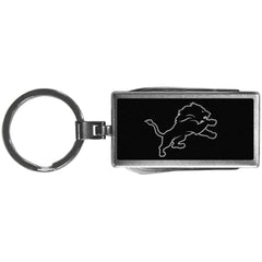 Detroit Lions Multi-tool Key Chain, Black - Siskiyou Buckle