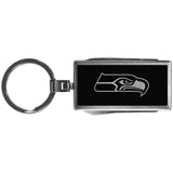 Seattle Seahawks Multi-tool Key Chain, Black - Siskiyou Buckle