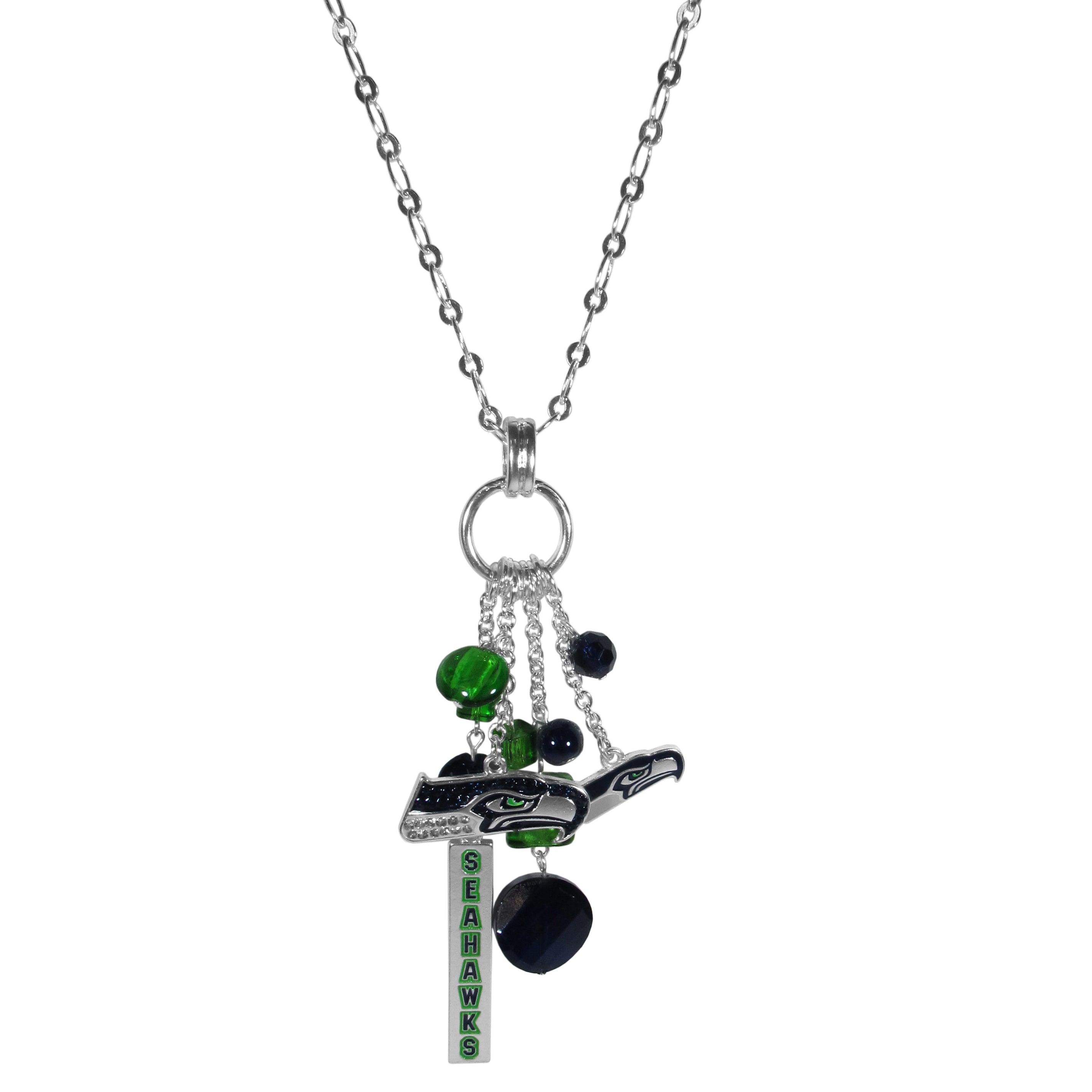 Seattle Seahawks Cluster Necklace - Flyclothing LLC