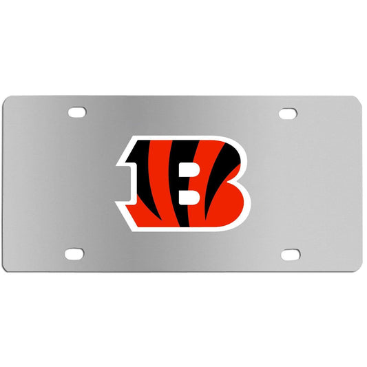 Cincinnati Bengals Steel License Plate Wall Plaque - Siskiyou Buckle