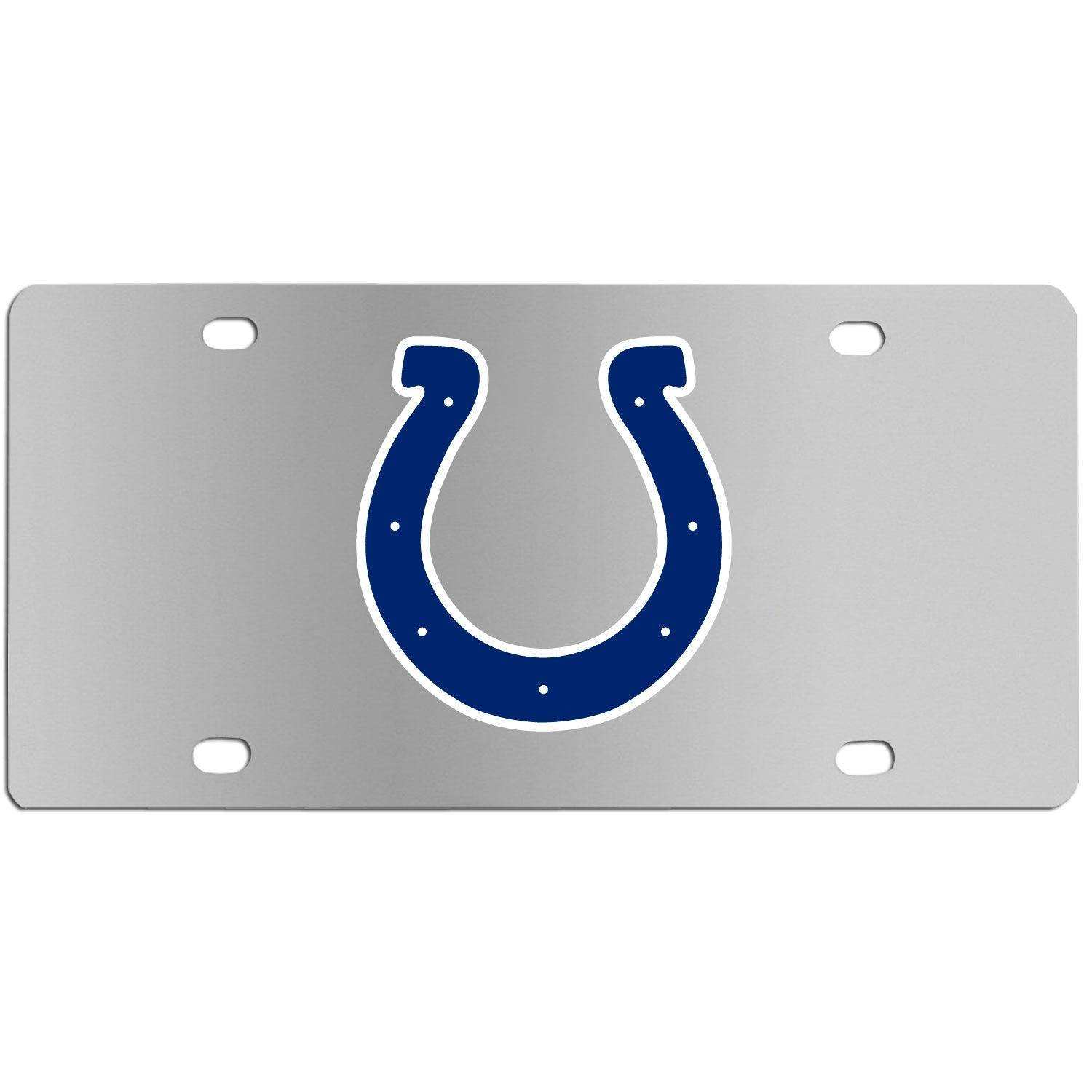 Indianapolis Colts Steel License Plate Wall Plaque - Siskiyou Buckle - Flyclothing LLC