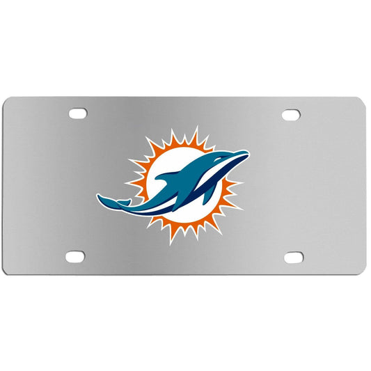 Miami Dolphins Steel License Plate Wall Plaque - Flyclothing LLC