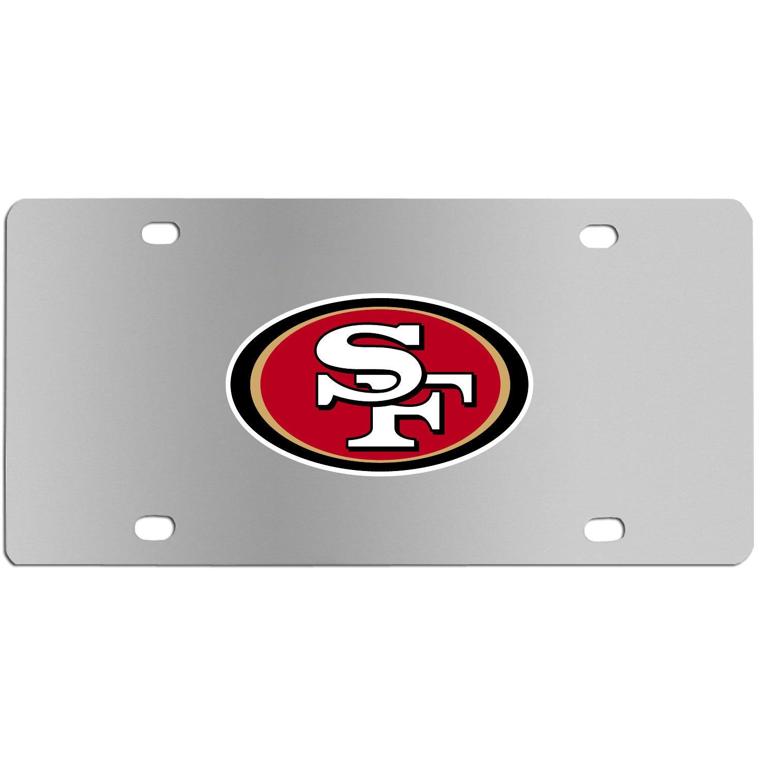 San Francisco 49ers Steel License Plate Wall Plaque - Flyclothing LLC