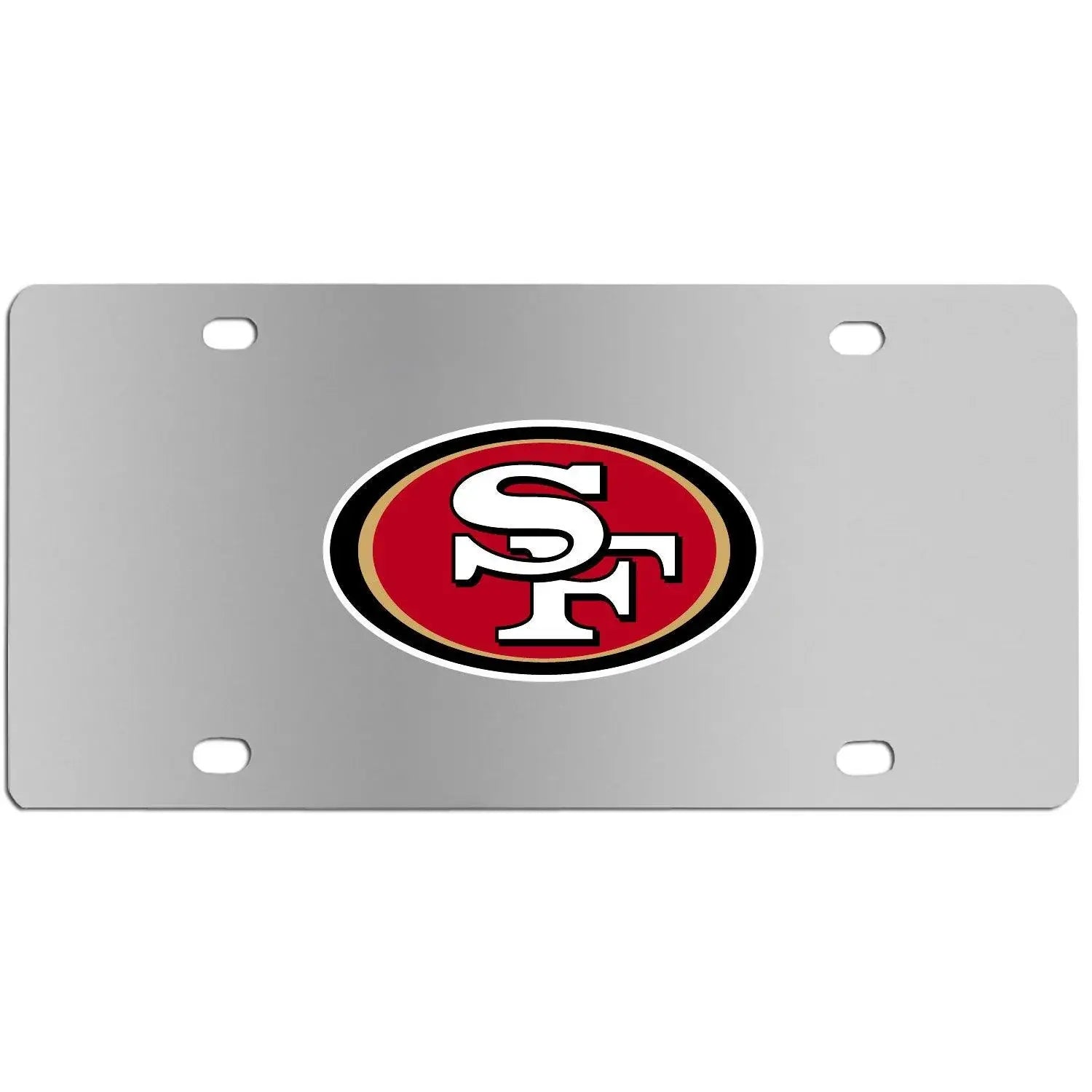 San Francisco 49ers Steel License Plate Wall Plaque - Siskiyou Buckle - Flyclothing LLC