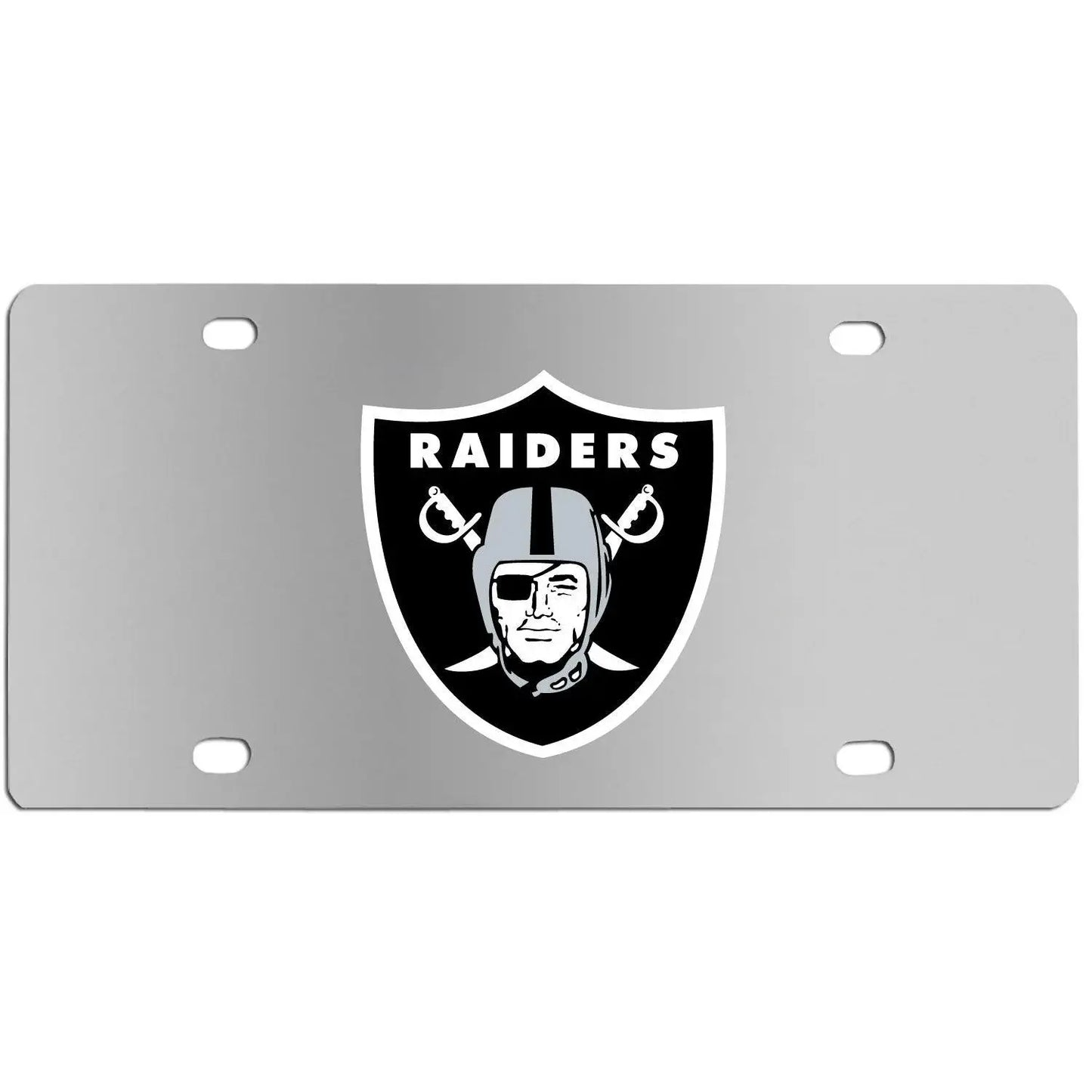 Las Vegas Raiders Steel License Plate Wall Plaque - Siskiyou Buckle - Flyclothing LLC