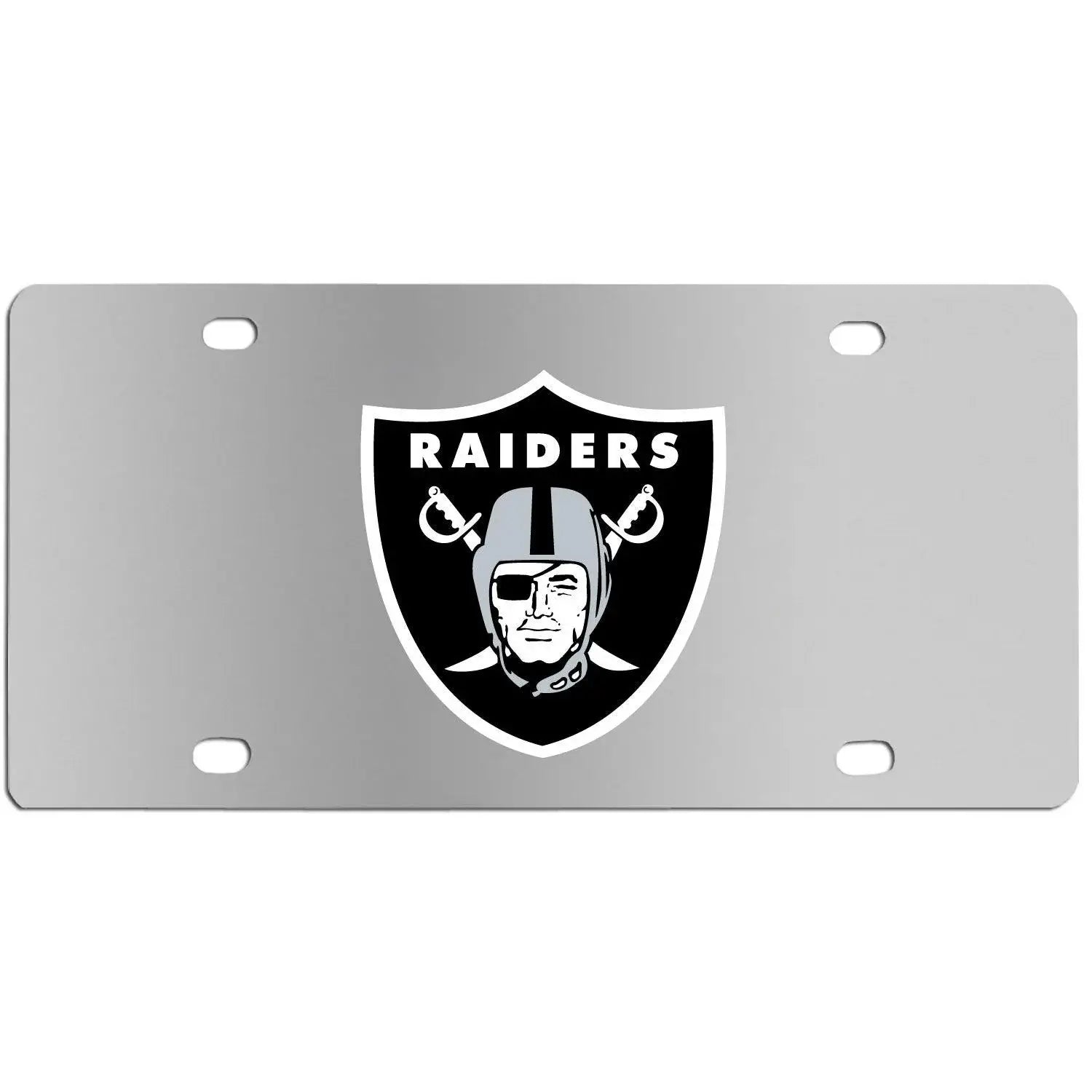 Las Vegas Raiders Steel License Plate Wall Plaque - Siskiyou Buckle - Flyclothing LLC
