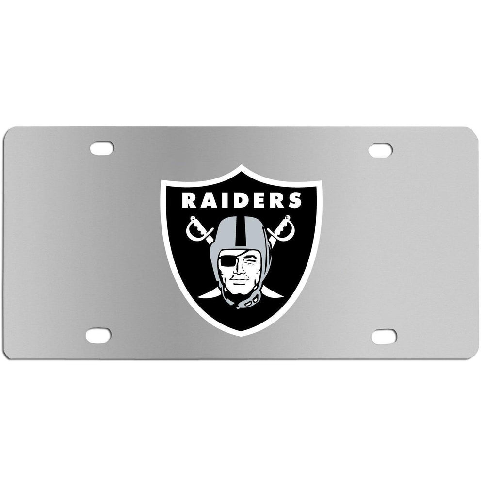 Las Vegas Raiders Steel License Plate Wall Plaque - Siskiyou Buckle