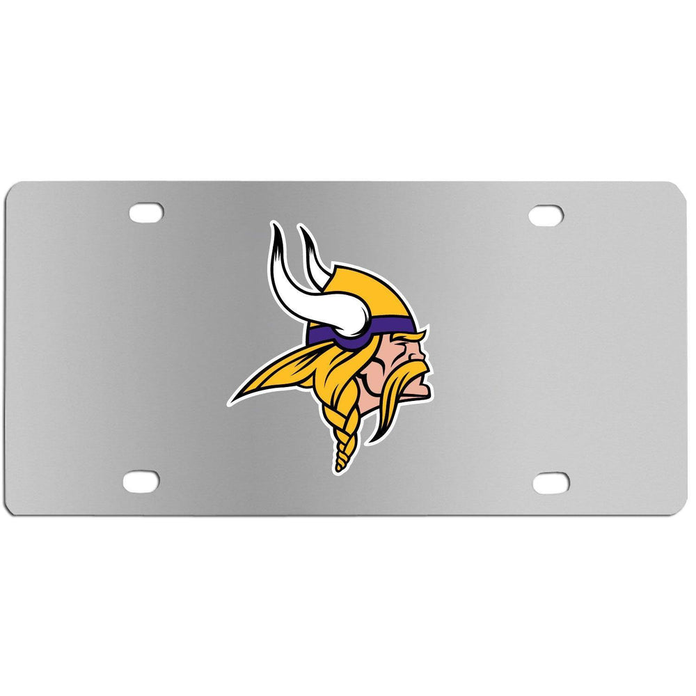 Minnesota Vikings Steel License Plate Wall Plaque - Siskiyou Buckle