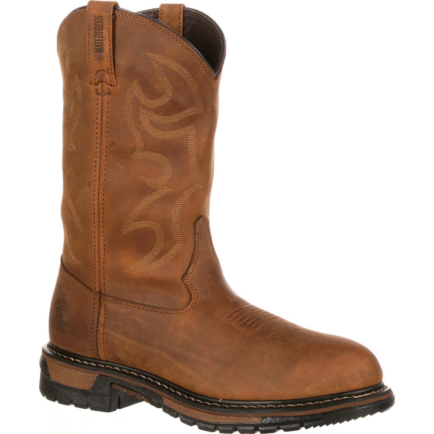 Rocky Original Ride Branson Roper Waterproof Western Boots - Flyclothing LLC