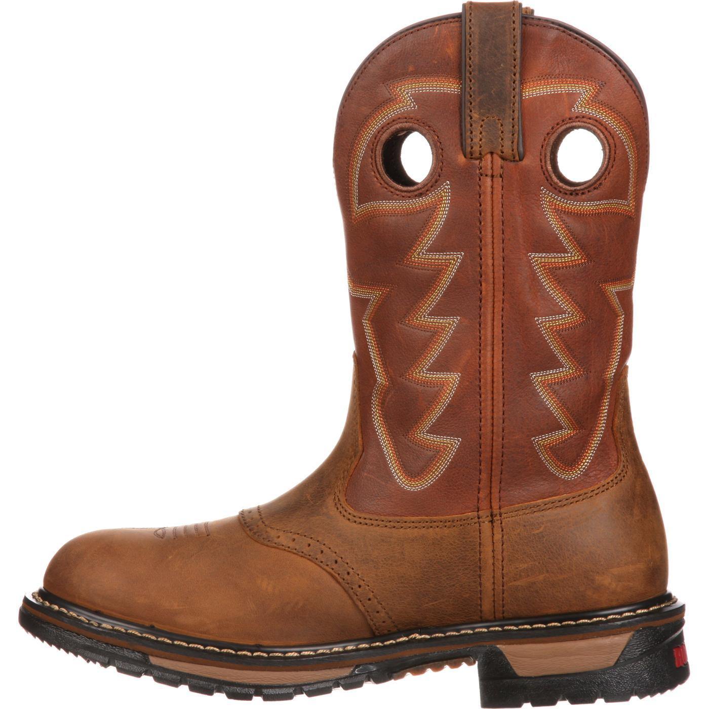 Rocky Original Ride Branson Saddle Roper Western Boot - Flyclothing LLC