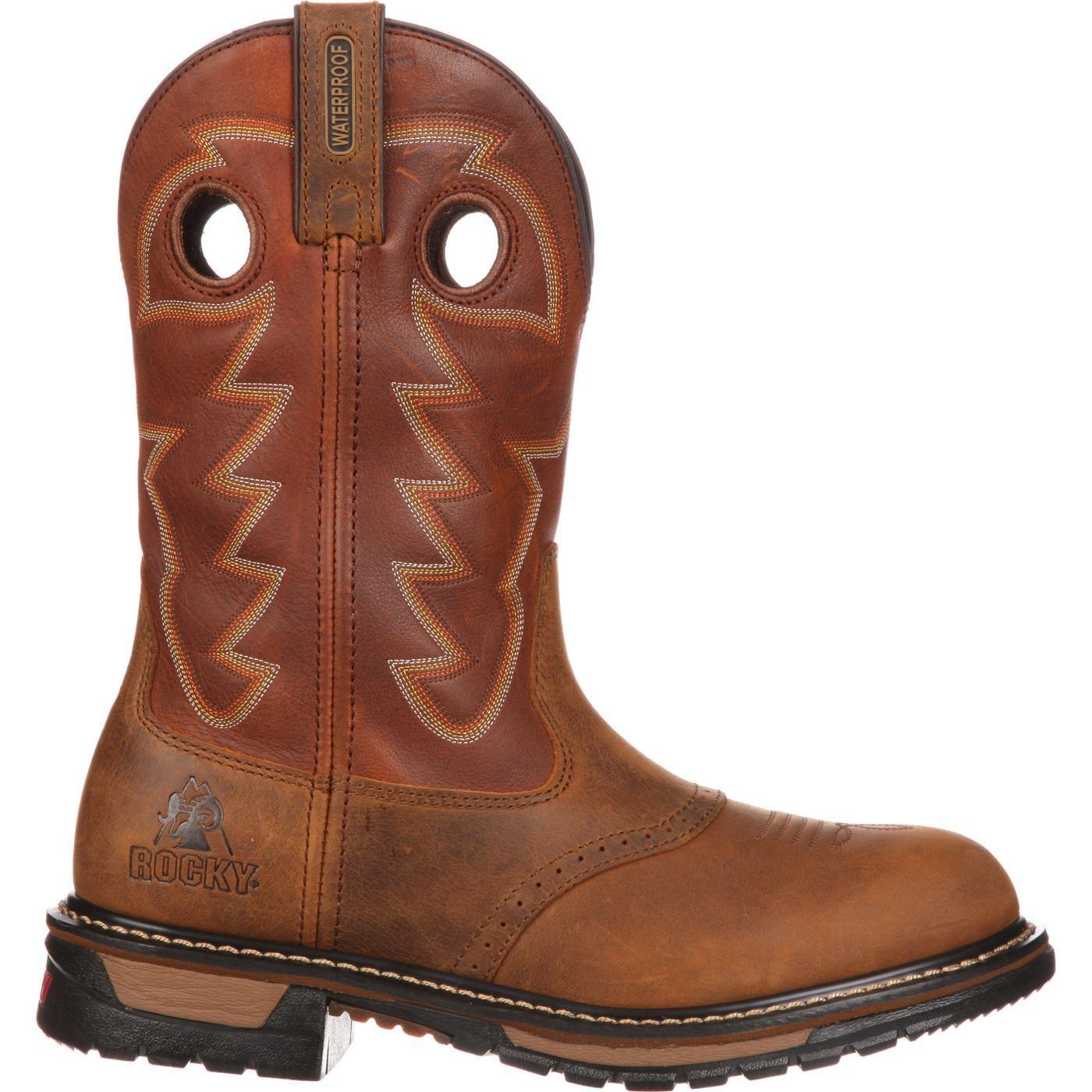 Rocky Original Ride Branson Saddle Roper Western Boot - Rocky