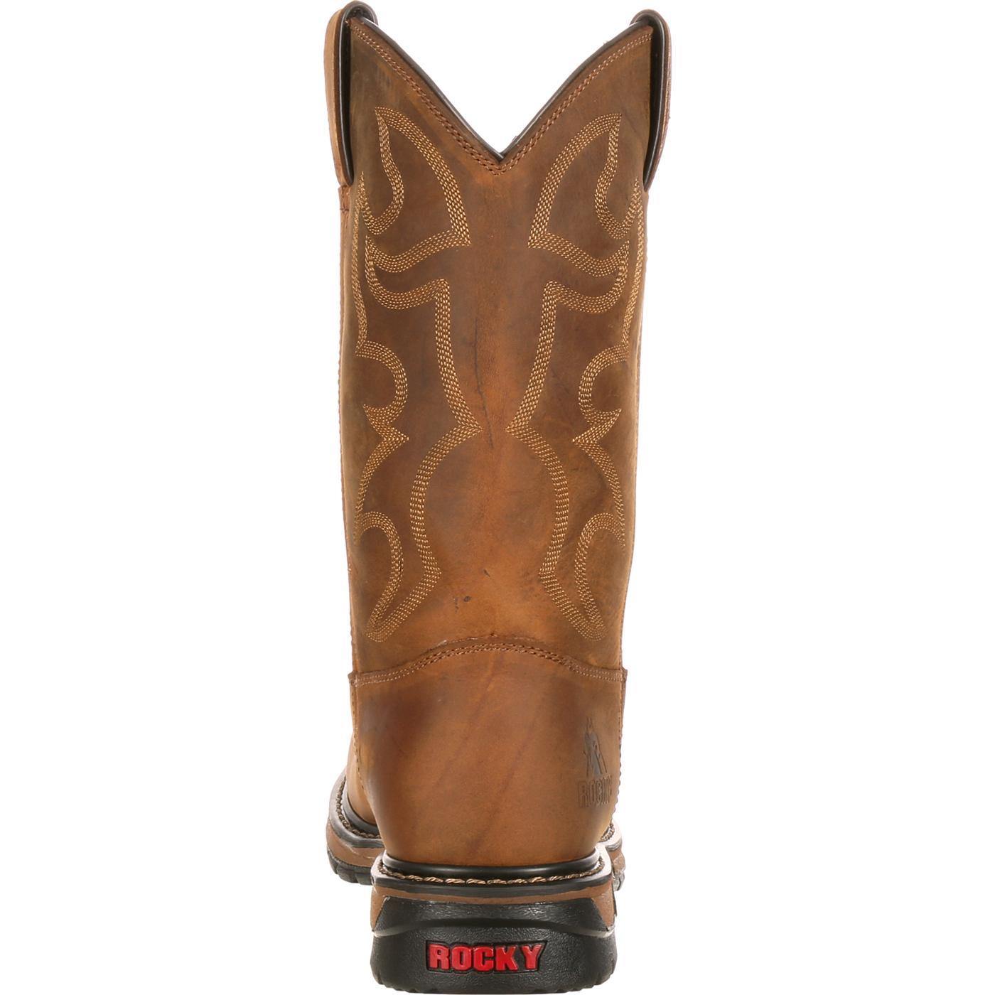 Rocky Original Ride Branson Steel Toe Waterproof Western Boots - Flyclothing LLC