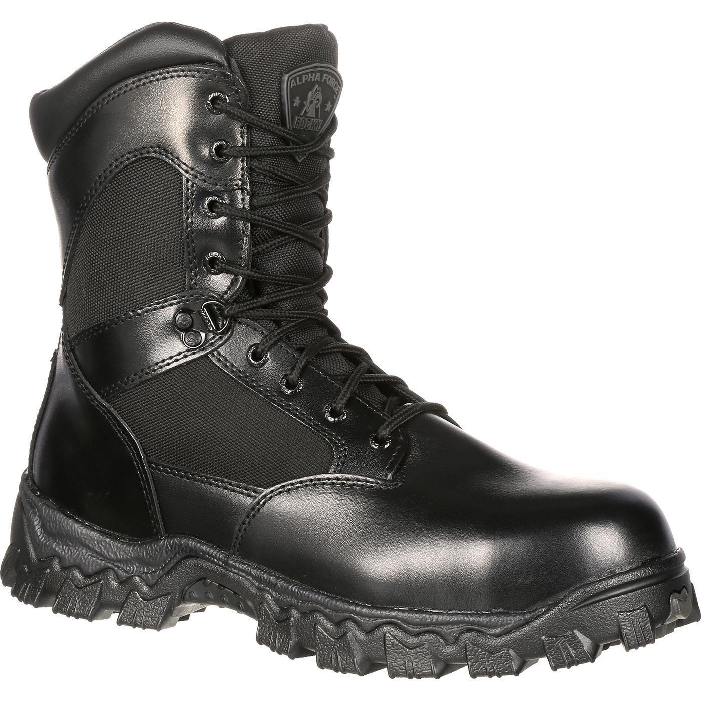Rocky AlphaForce Zipper Composite Toe Public Service Boot - Rocky