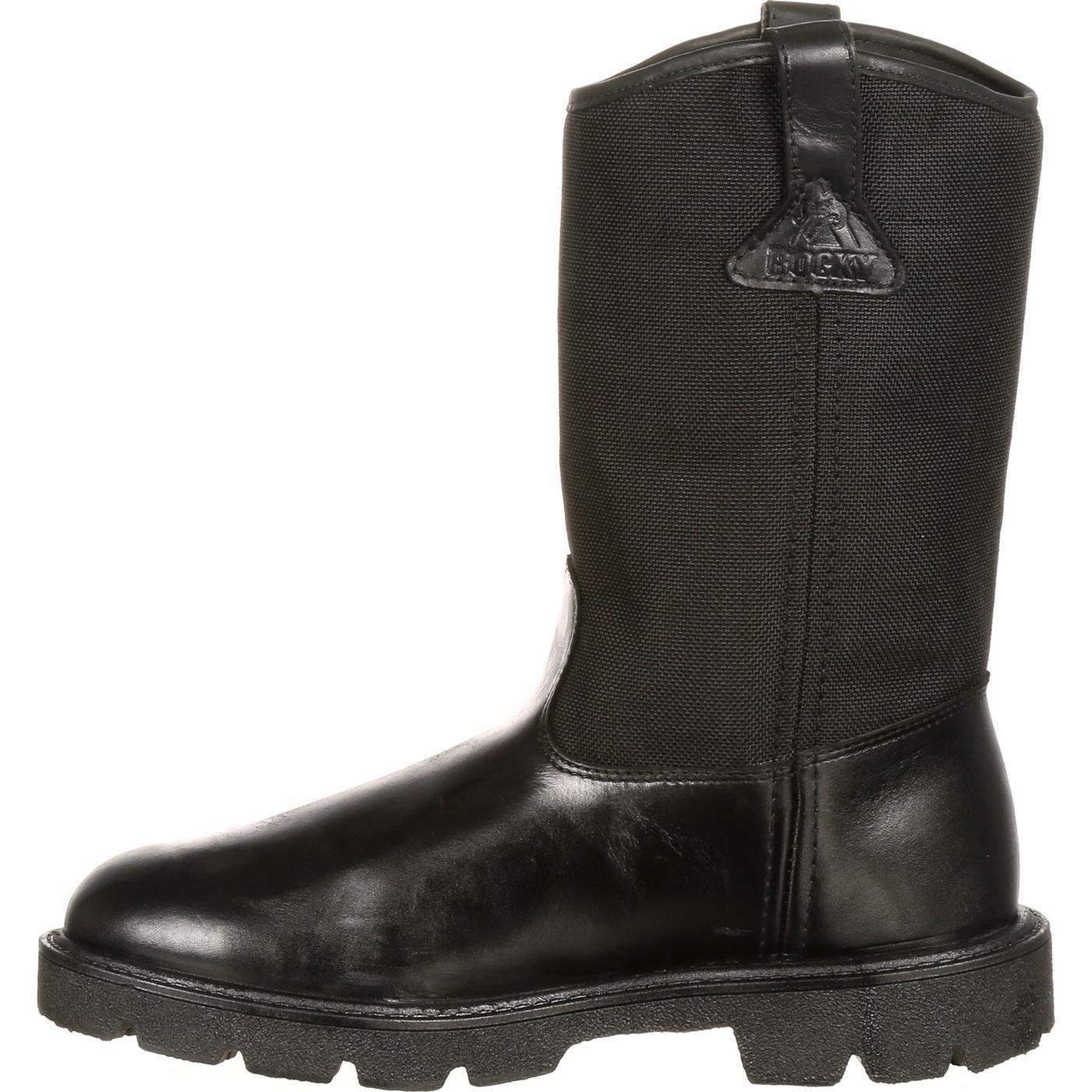 Rocky Warden Pull-On Wellington Public Service Boot - Rocky Boots - Flyclothing LLC
