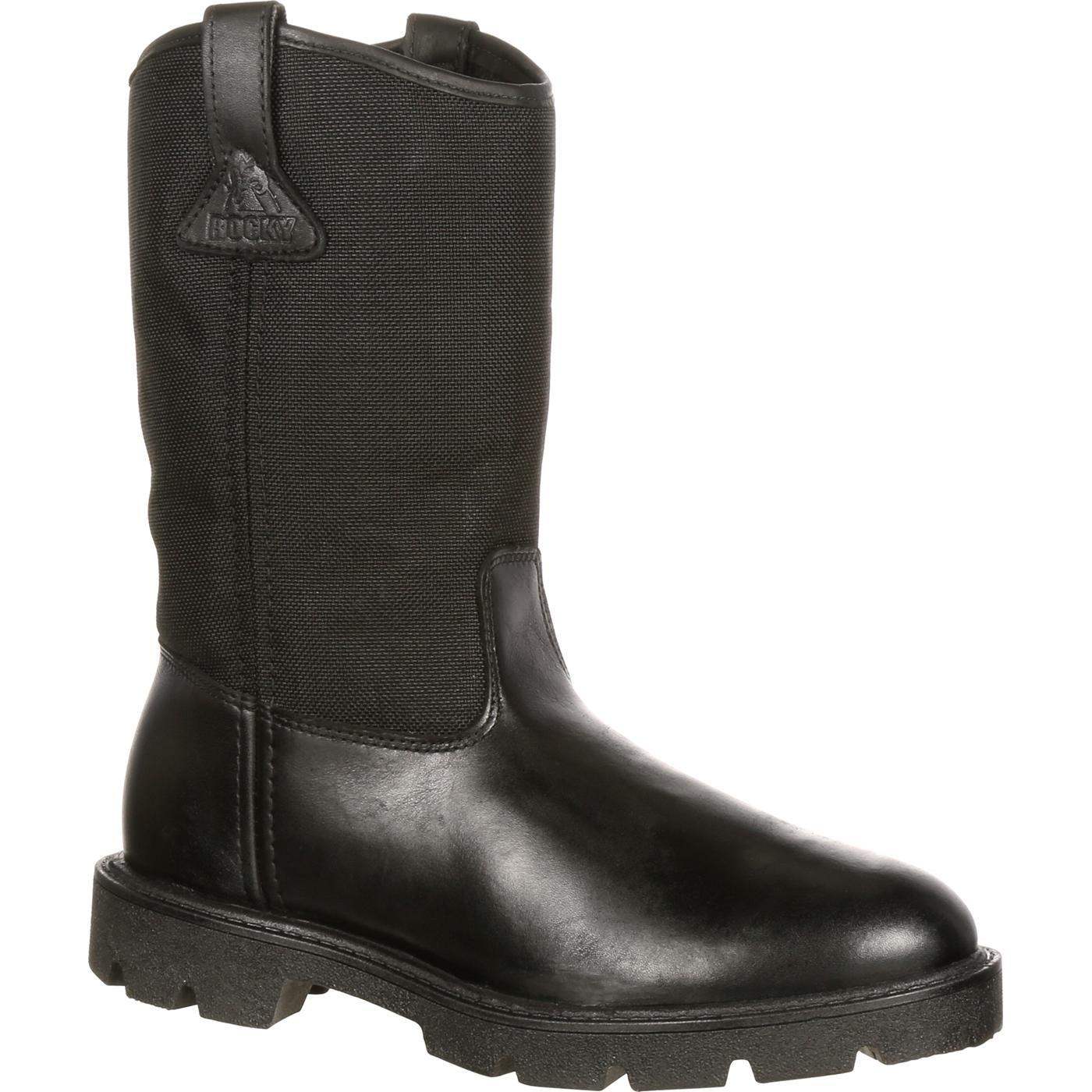 Rocky Warden Pull-On Wellington Public Service Boot - Rocky Boots - Flyclothing LLC