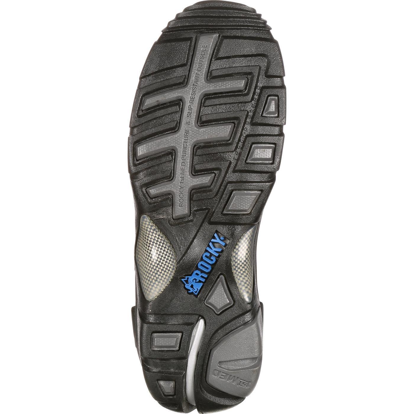 Rocky 1st Med Carbon Fiber Toe Puncture-Resistant Side-Zip Waterproof Public Service Boot - Rocky
