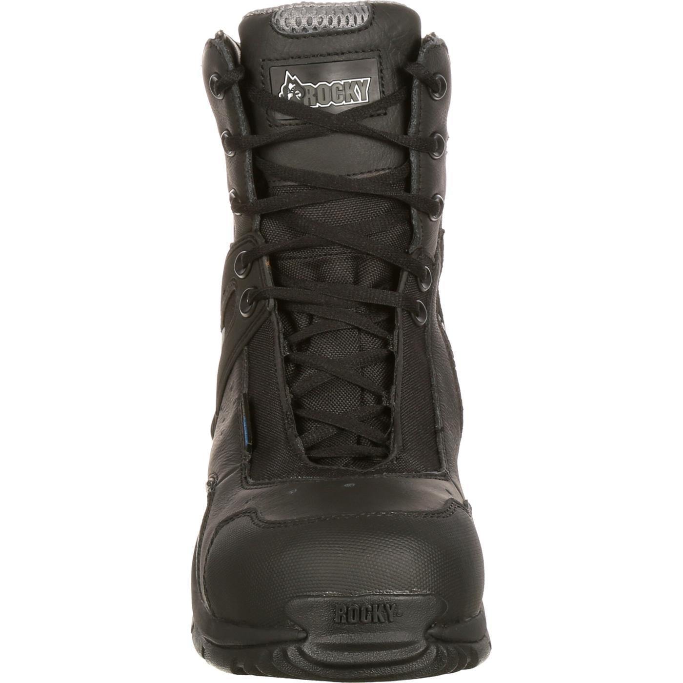 Rocky 1st Med Carbon Fiber Toe Puncture-Resistant Side-Zip Waterproof Public Service Boot - Rocky