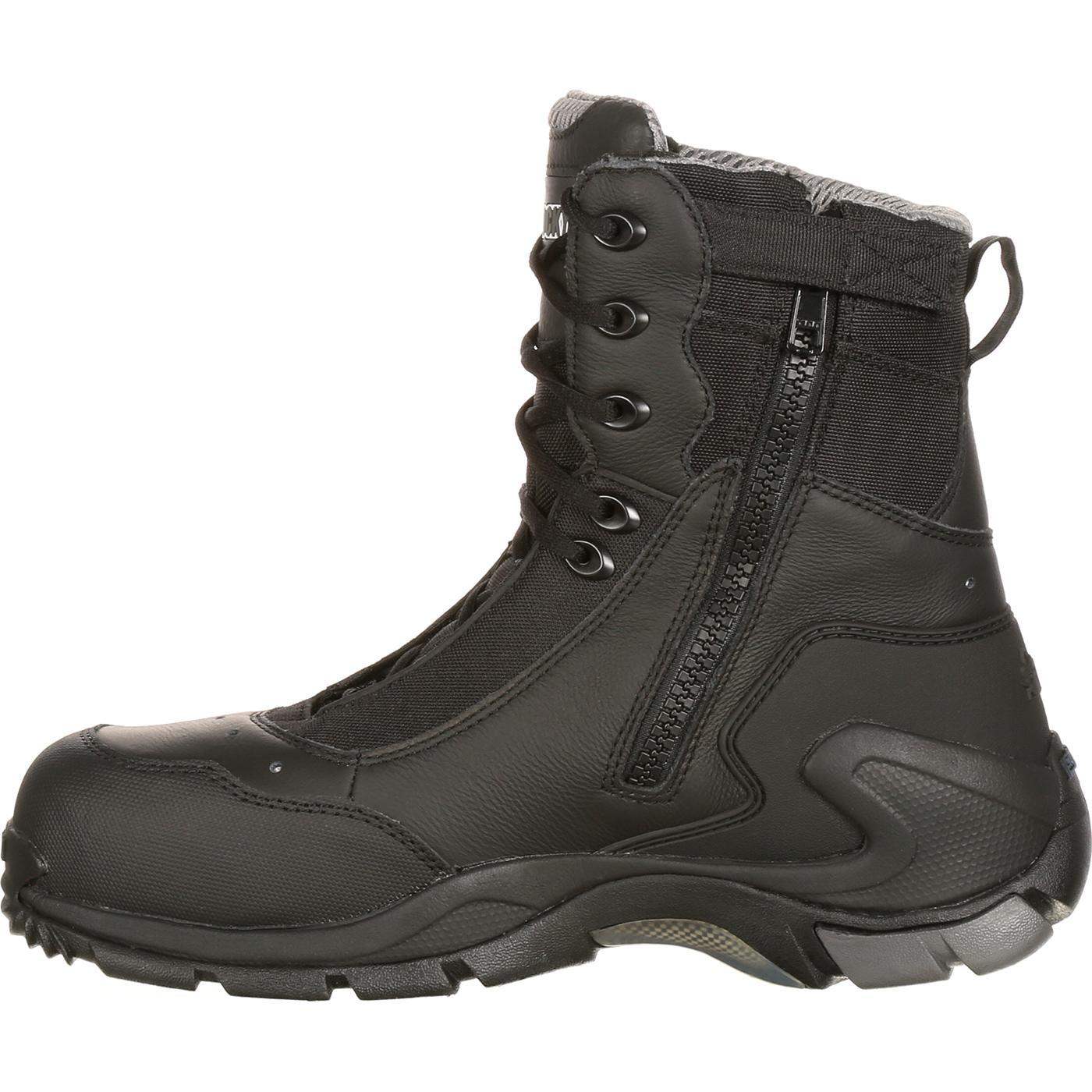 Rocky 1st Med Carbon Fiber Toe Puncture-Resistant Side-Zip Waterproof Public Service Boot - Rocky Boots - Flyclothing LLC