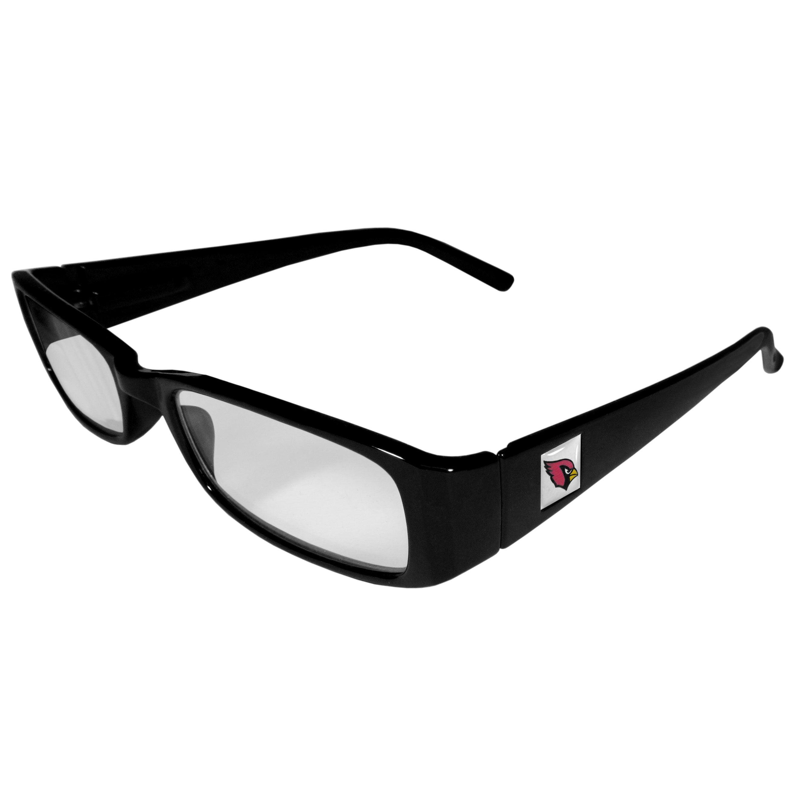 Arizona Cardinals Black Reading Glasses +1.25 - Flyclothing LLC