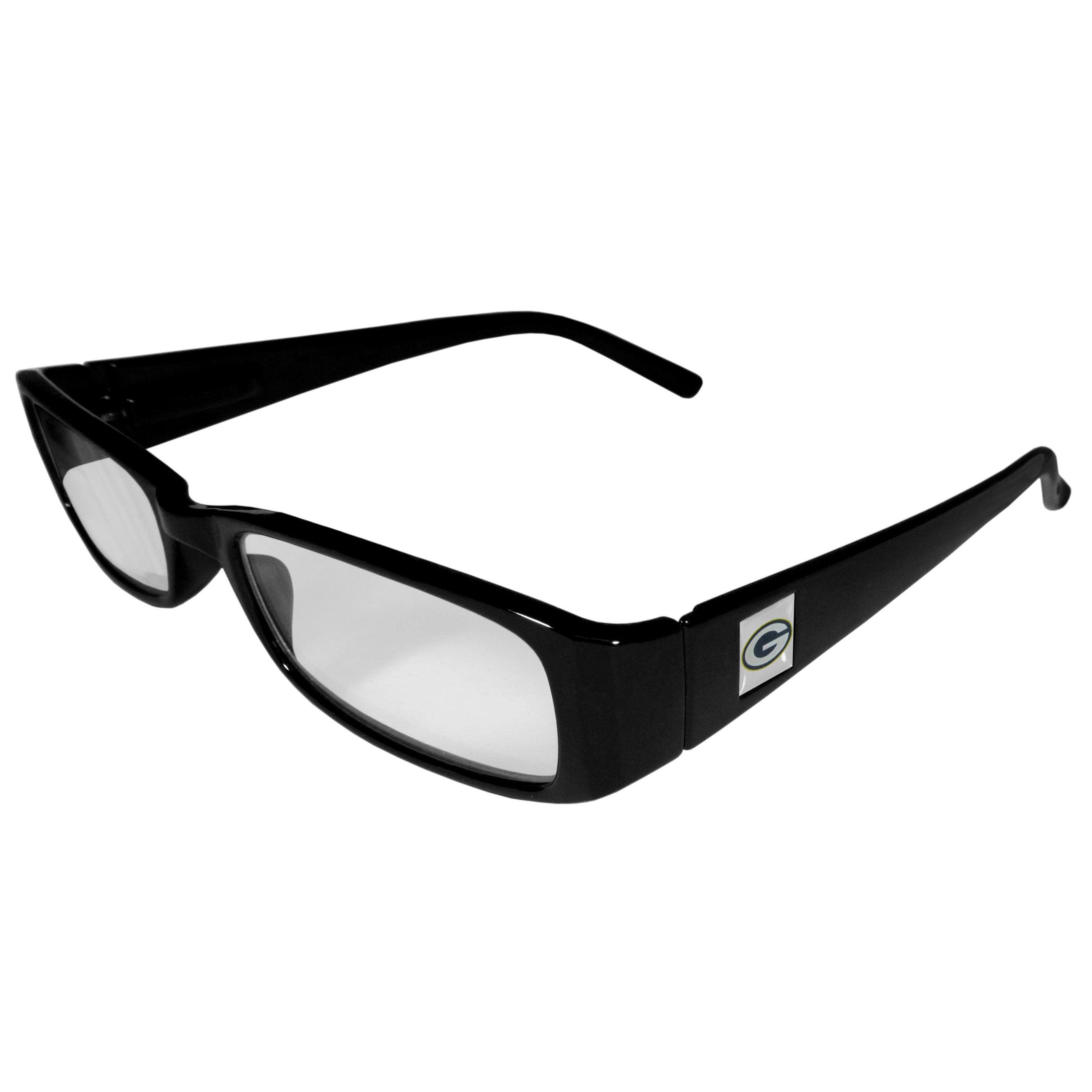Green Bay Packers Black Reading Glasses +2.50 - Flyclothing LLC