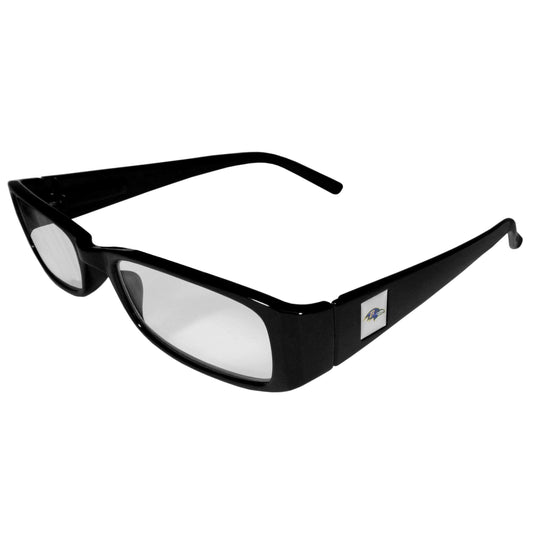 Baltimore Ravens Black Reading Glasses +2.50 - Siskiyou Buckle