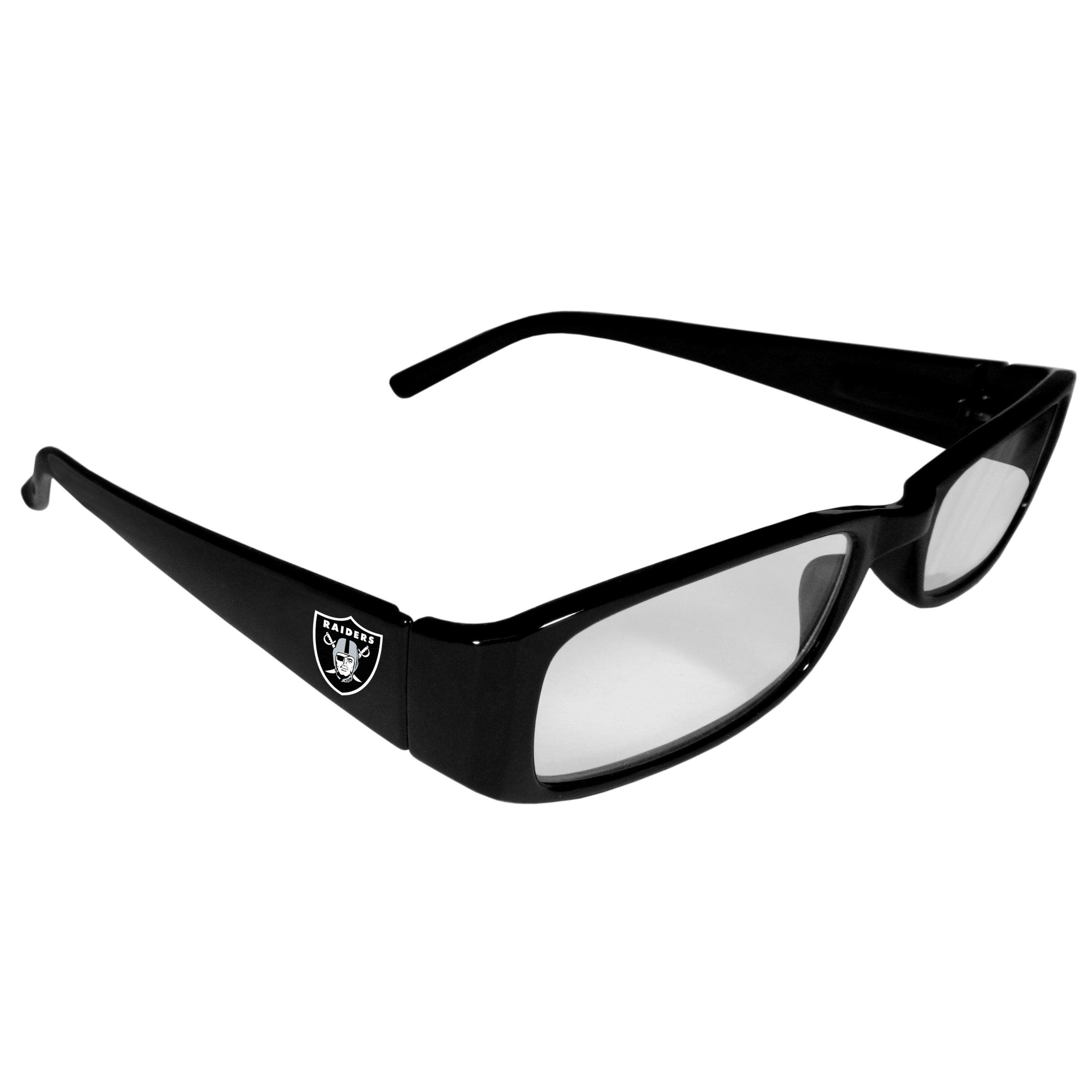 Las Vegas Raiders Printed Reading Glasses, +2.25 - Flyclothing LLC