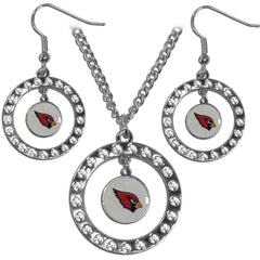 Arizona Cardinals Rhinestone Hoop Jewelry Set - Flyclothing LLC